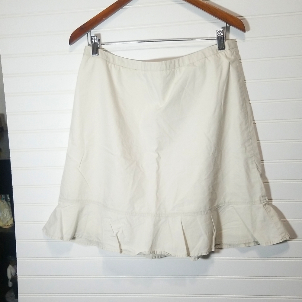 Docker Cotton Khaki women Mini skirt